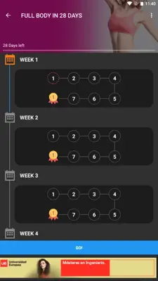 Female Workout android App screenshot 9