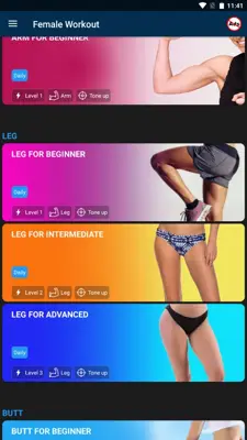 Female Workout android App screenshot 5