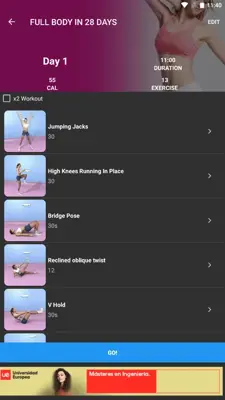 Female Workout android App screenshot 8